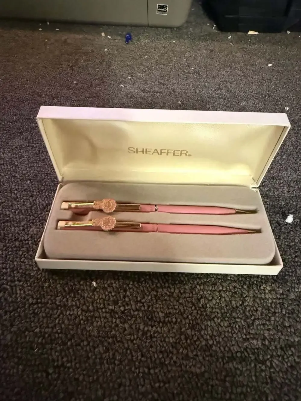 Vintage Sheaffer Precious Moments Collectors Club Pink Pen Gift Set